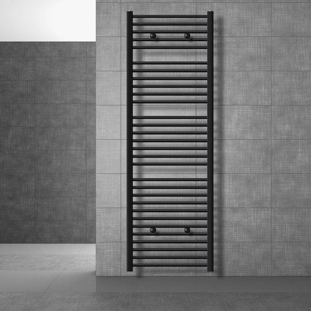 Badeværelsesradiator Sahara 600x1800 mm sort mat LuxeBath