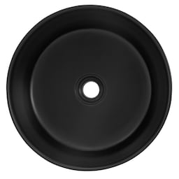 ML-Design Keramisk vask i mat sort Ø 41 x 18 cm, rund