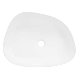 ML-Design Keramisk vask i blank hvid 55 x 42 x 14 cm, oval