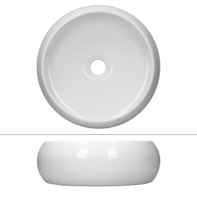 Keramisk håndvask til bordplade håndvask håndvask håndvask Ø 350 mm