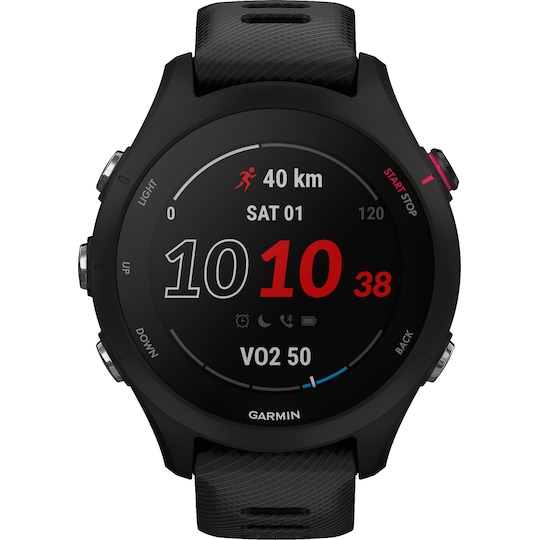 Garmin Forerunner 255S Music sportsur (sort)