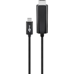 USB-C™-HDMI-adapterkabel 4k   60 Hz, 1,80 m, svart