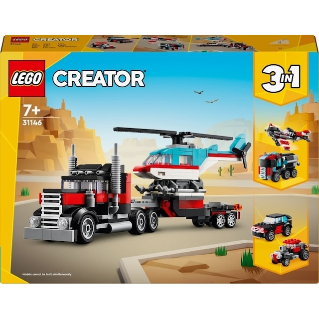 LEGO Creator 31146  - Flatbed Truck with Helicopter