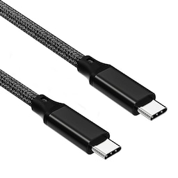 NÖRDIC 3m USB3.2 Gen2 SuperSpeed ​​​​USB 10Gbps USB-C til C PVC-kabel med strømforsyning 100W, 4K60Hz video og Emarker