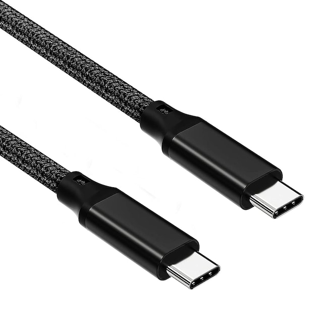 NÖRDIC 3m USB3.2 Gen2 SuperSpeed ​​​​USB 10Gbps USB-C til C PVC-kabel med strømforsyning 100W, 4K60Hz video og Emarker