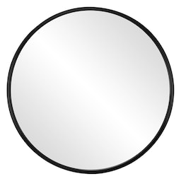 WOMO-DESIGN Vægspejl Ø 70 cm, Rundt spejl med sort metalramme