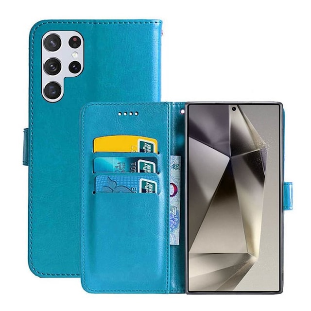 Wallet cover 3-kort Samsung Galaxy S24 Ultra - Lyseblå