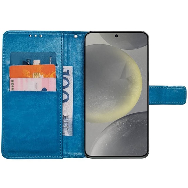 Wallet cover 3-kort Samsung Galaxy S24 - Lyseblå