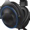 Piranha HP100 gaming-høretelefoner (blå & sort)