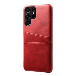 Retro cover med slots Samsung Galaxy S24 Ultra - Rød
