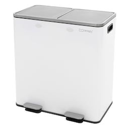 ML-Design Affaldsspand til køkken 2x 30L (60L), hvid