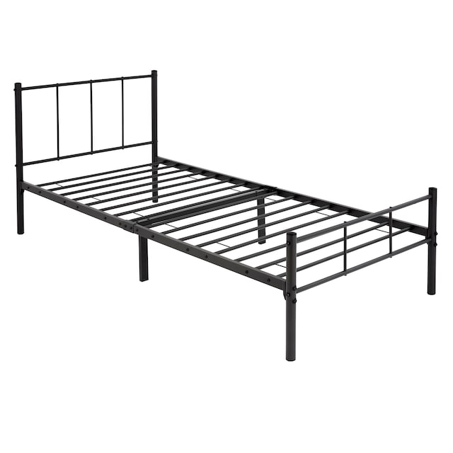 ML Design Metal Bed 90x200cm med stålramme, sort