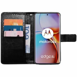 Wallet cover 3-kort Motorola Edge 40 Pro - Sort