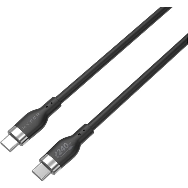 Hyper HyperJuice USB-C til USB-C opladningskabel 1 m (sort)