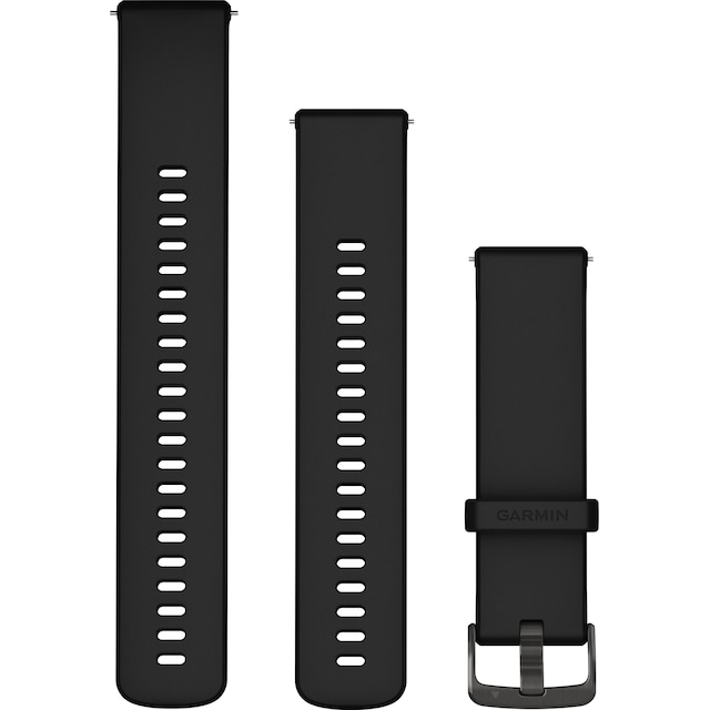 Garmin 22mm Quick Release Silicone rem (sort)