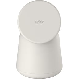 Belkin BoostCharge Pro 2-i-1 MagSafe 15W trådløs oplader (sand)