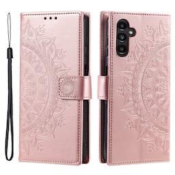 SKALO Samsung S23 FE Mandala Flip Cover - Rosa guld