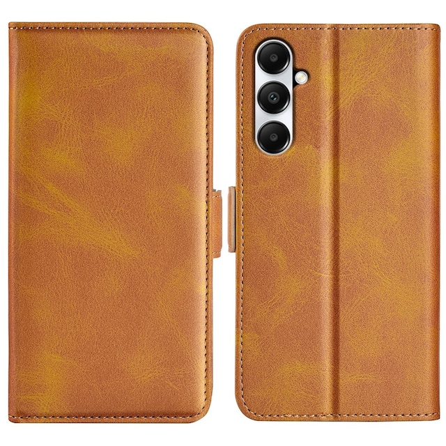 SKALO Samsung A05s 4G Premium Wallet Flip Cover - Lys brun