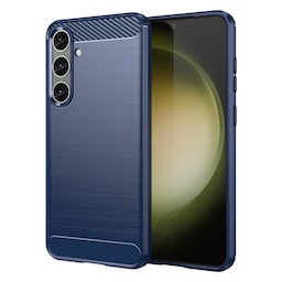 SKALO Samsung S24+ Armor Carbon Stødsikker TPU-cover - Blå
