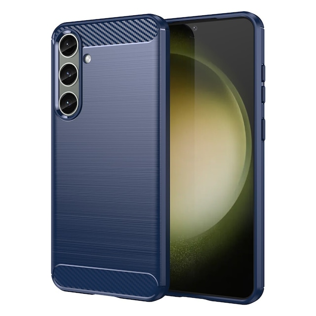 SKALO Samsung S24+ Armor Carbon Stødsikker TPU-cover - Blå