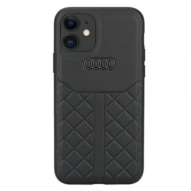 Audi iPhone 12/iPhone 12 Pro Cover Genuine Leather Case Sort
