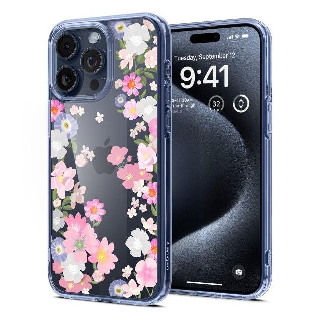 Spigen iPhone 15 Pro Cover Ultra Hybrid Blossom