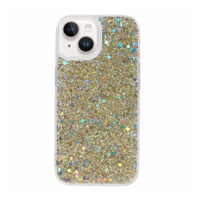 Nordic Covers iPhone 15 Cover Sparkle Series Citrine Gold