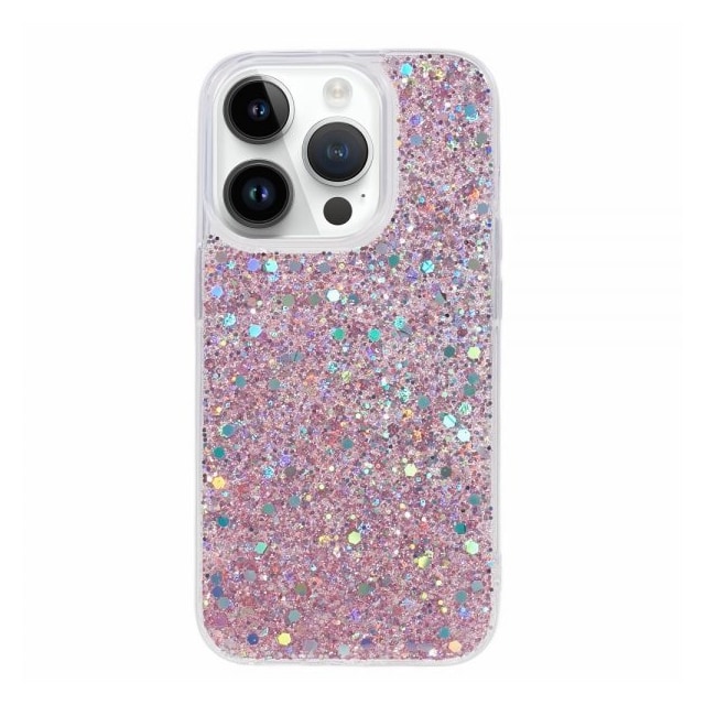 Nordic Covers iPhone 15 Pro Max Cover Sparkle Series Blossom Pink