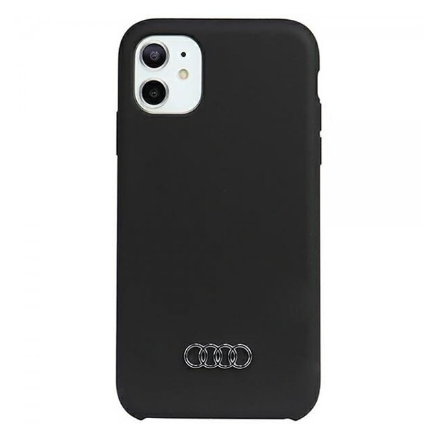 Audi iPhone 12/iPhone 12 Pro Cover Silikoni Sort