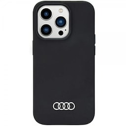 Audi iPhone 14 Pro Max Cover Silikoni Sort