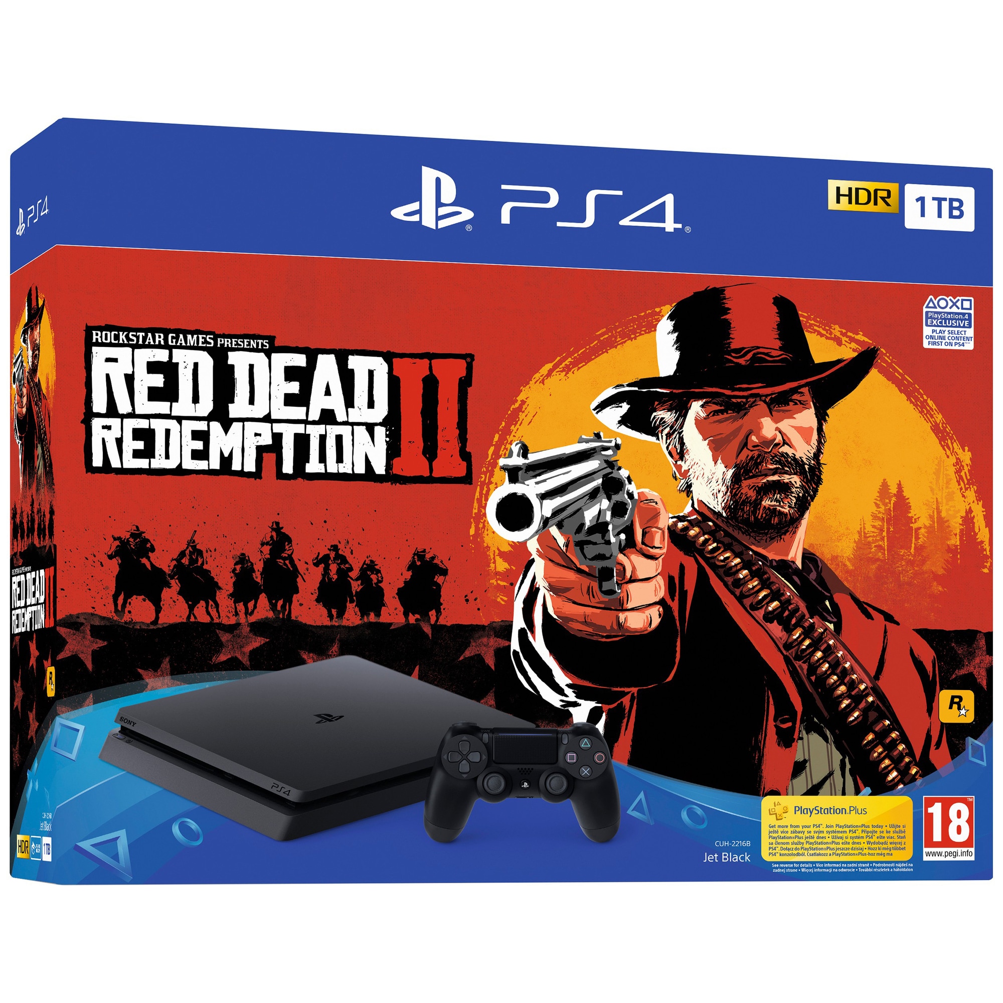 PlayStation 4 Slim 1 TB + Red Dead Redemption 2 | Elgiganten