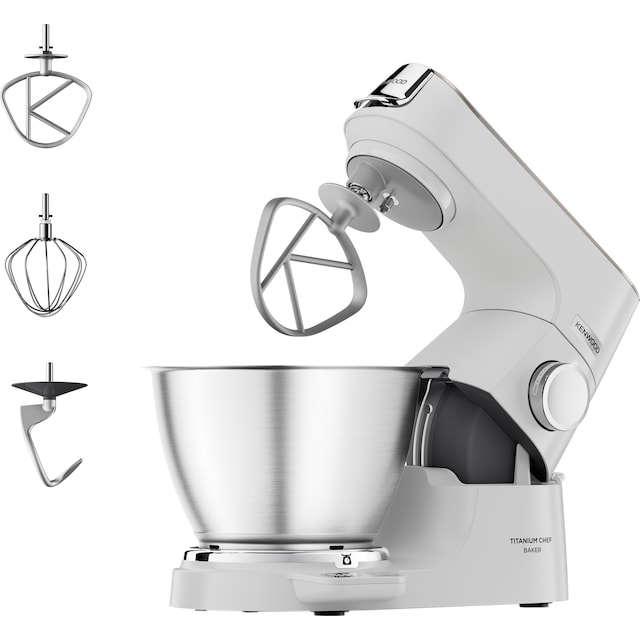 Kenwood Titanium Chef Baker køkkenmaskine KVC65.001WH (hvid)