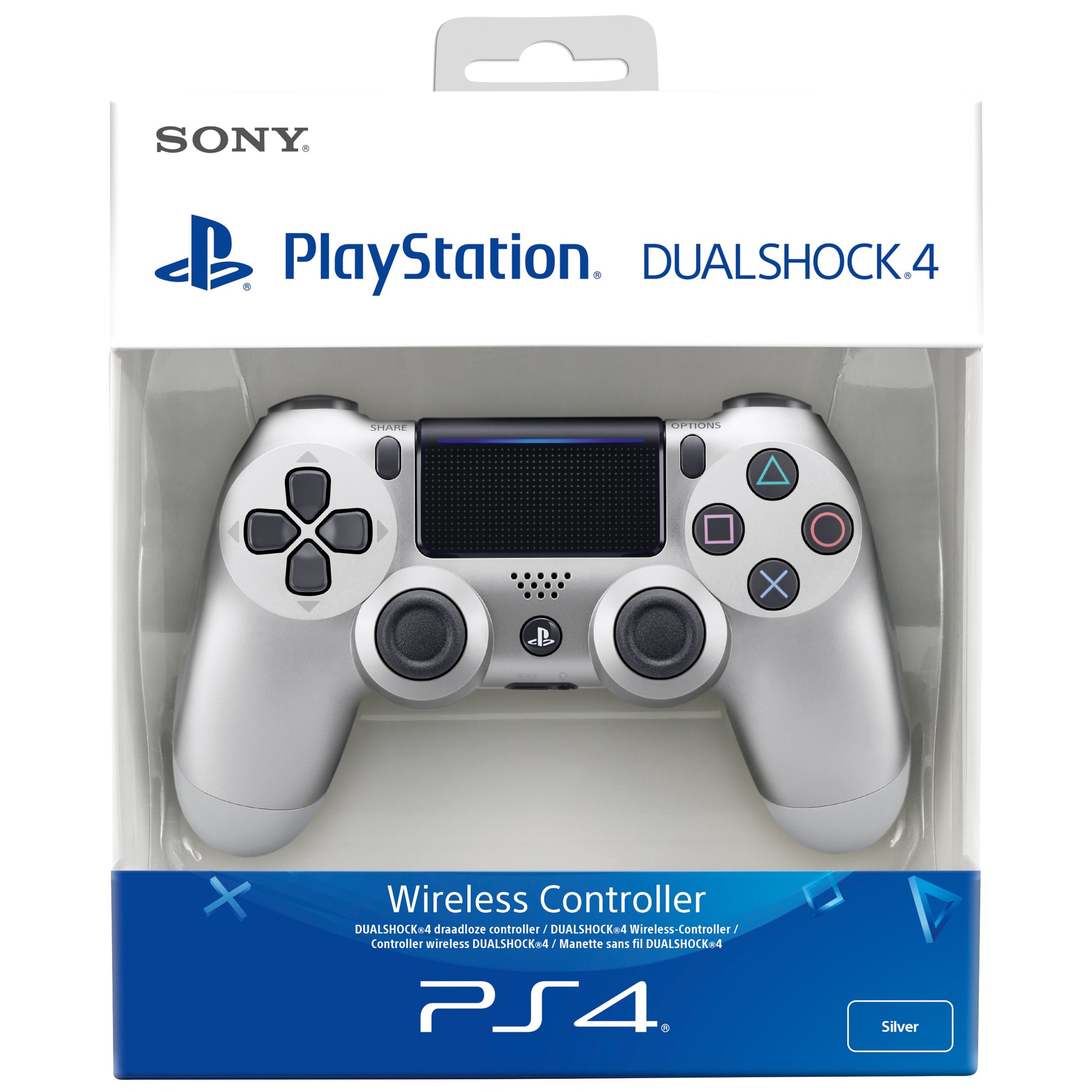PS4 DualShock 4 trådløs controller - mat sølv | Elgiganten