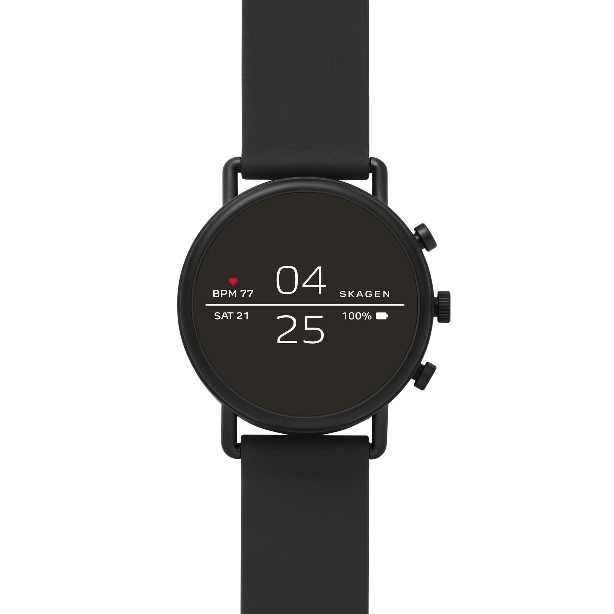 Ironisk Kviksølv underordnet Skagen Falster 2 smartwatch (sort) | Elgiganten