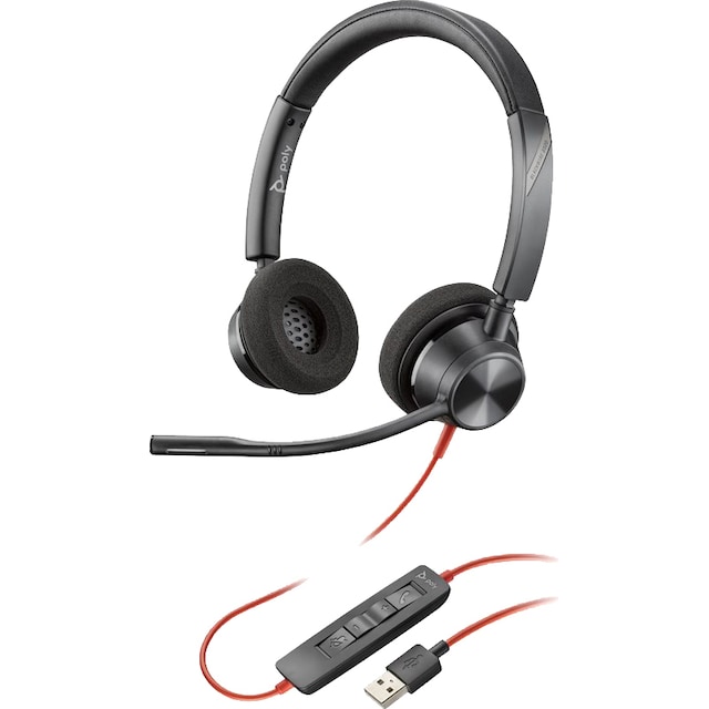 HP Poly Blackwire C3220 headset USB-A