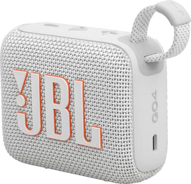 JBL Go 4 bærbar højttaler (hvid)