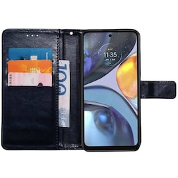 Wallet cover 3-kort Motorola Moto G84 - Mørkeblå