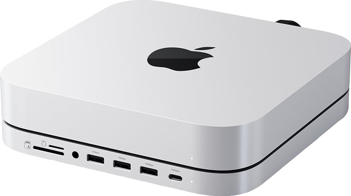 Satechi Mac mini/Studio dockingstation (sølv)