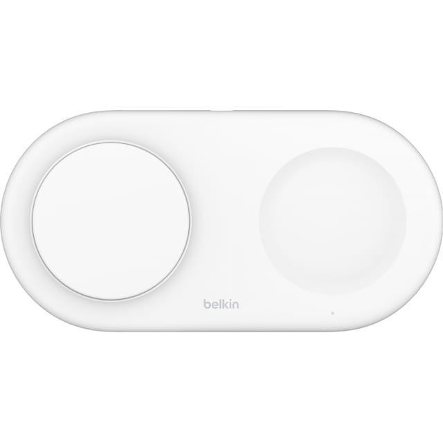 Belkin BoostCharge Pro 2i1 Magnetic Qi2 trådløs oplader (hvid)