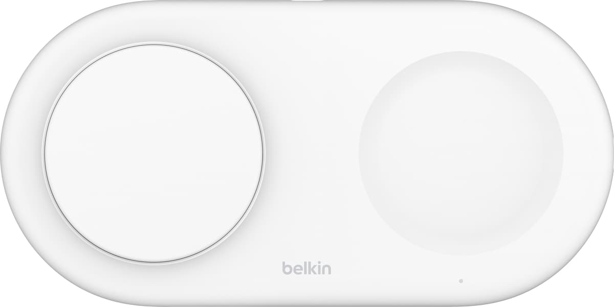 Belkin BoostCharge Pro 2i1 Magnetic Qi2 trådløs oplader (hvid)