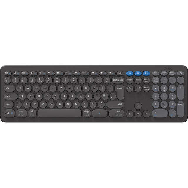 Zagg Pro trådløst keyboard (Sort)