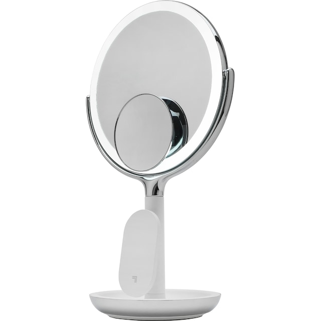 Sharper Image LED makeup-spejl med trådløs oplader P001307