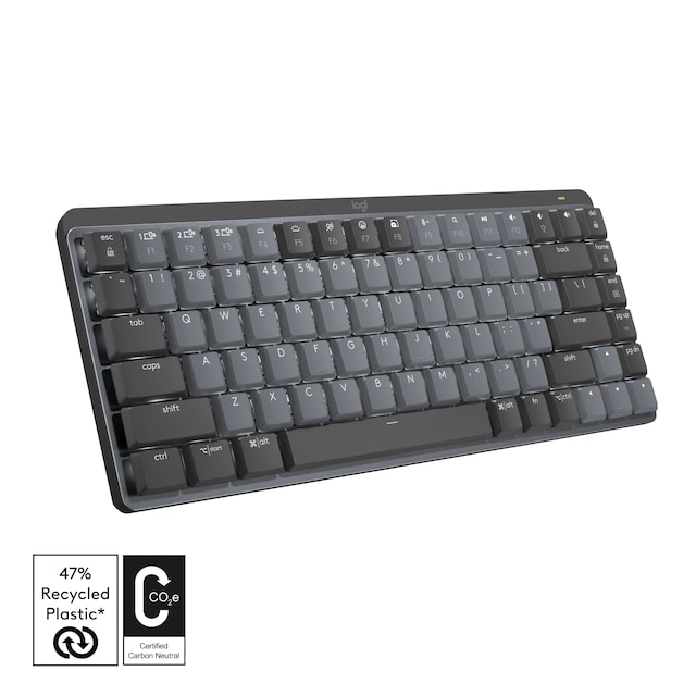 Logitech MX Mechanical Mini trådløst tastatur (graphite)