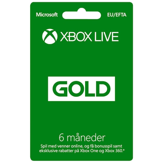 Microsoft Xbox Gold month membership | Elgiganten