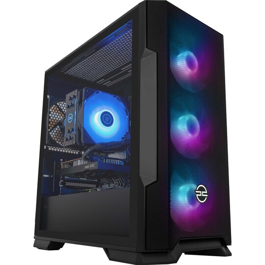 PCSpecialist Core 50 i3-12F/16/512/A380 stationær gaming-computer