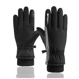 Vinter ski touch screen varme handsker til mænd Sort