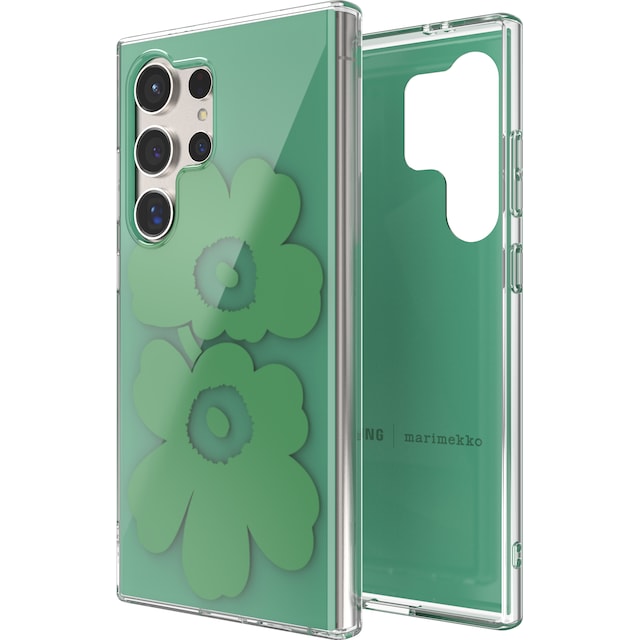 Samsung Galaxy S24 Ultra Marimekko Dobbeltlags etui (grøn)
