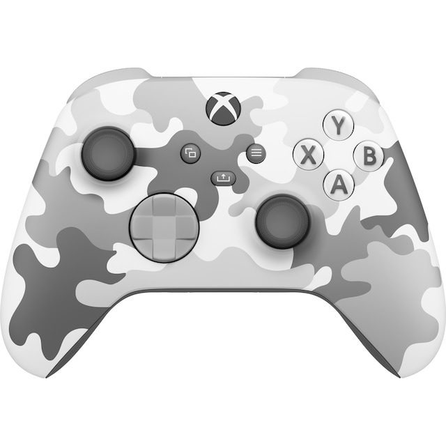 Xbox Arctic Camo controller (hvid/grå camouflage)