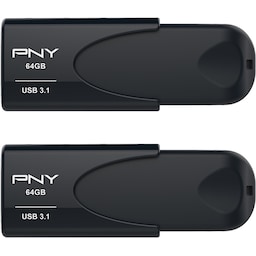 PNY Attache 4 USB 3.1 flashdrev 64 GB (2-pak)