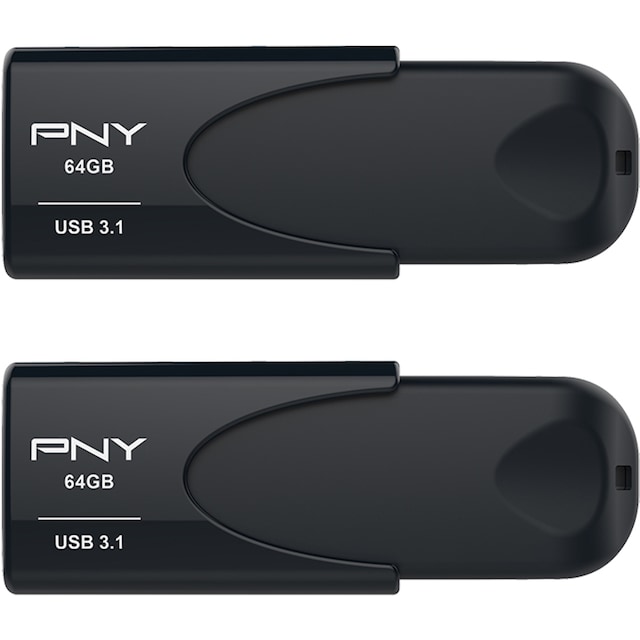 PNY Attache 4 USB 3.1 flashdrev 64 GB (2-pak)